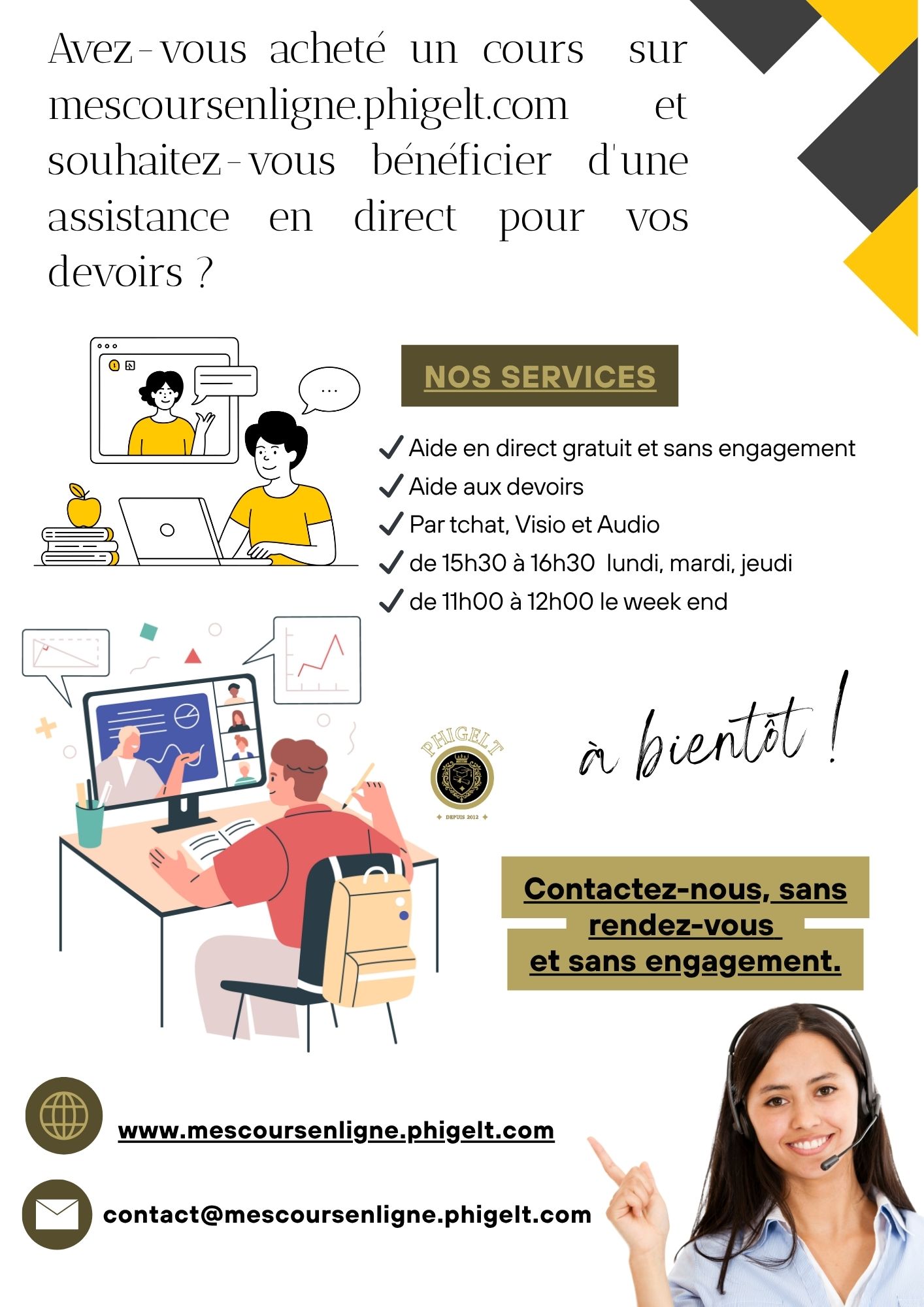 Tchat gratuit avec un professeur phigelt en ligne