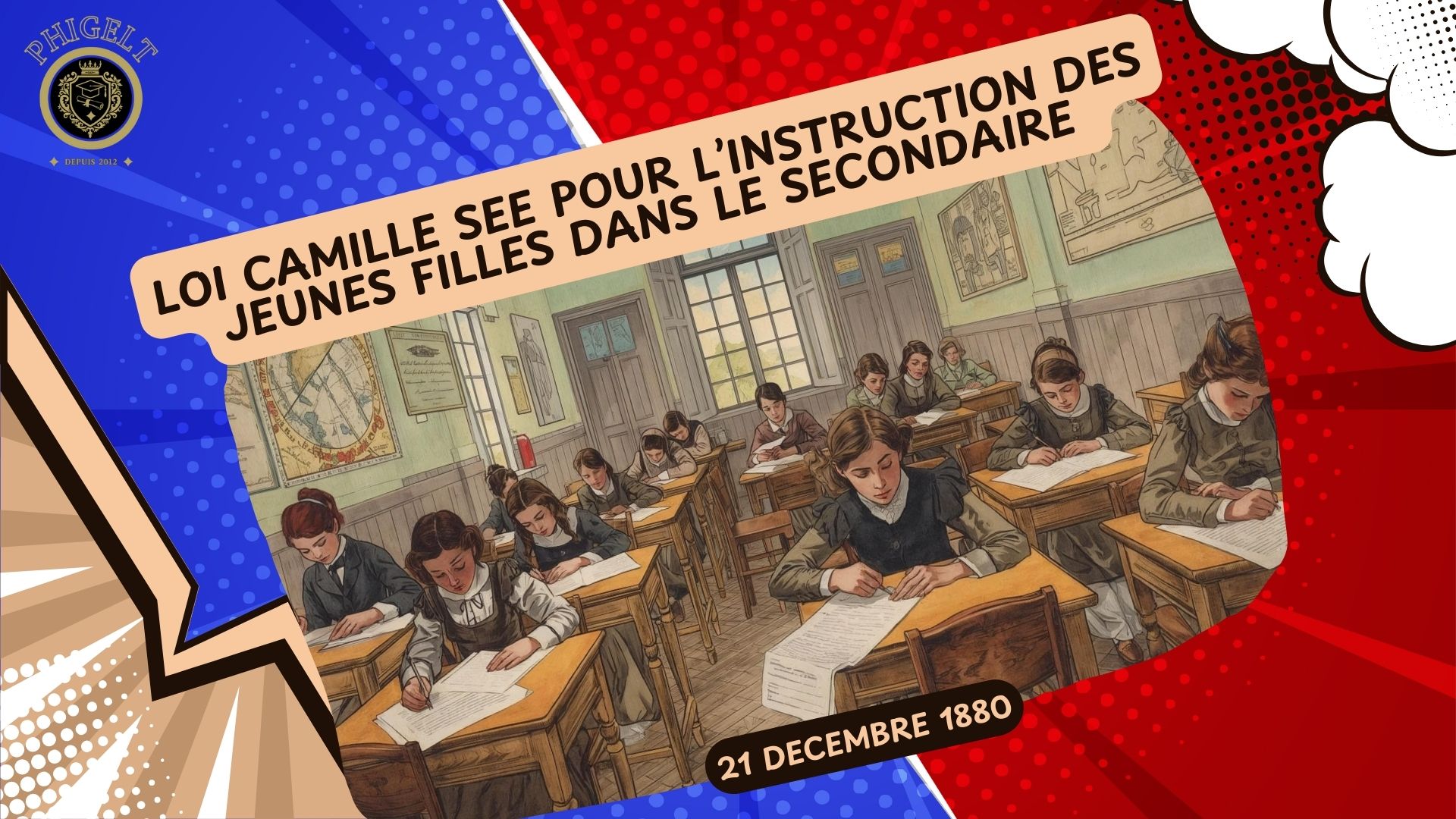 Loi Camille Sée pour l'instruction des jeunes filles dans le secondaire 20/12/1880